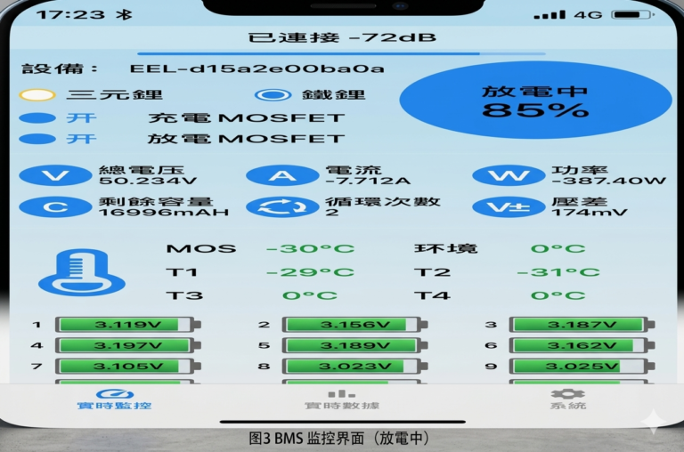 BMS monitoring system for industrial energy storage system